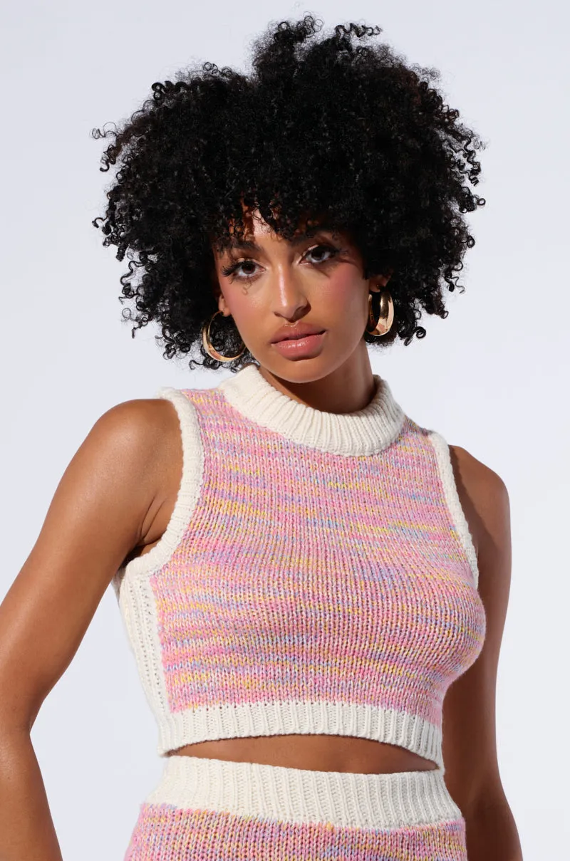 MIMI CROPPED KNIT TANK sold by AKIRA