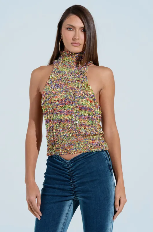 ADORE YOU MOCK NECK TANK sold by AKIRA