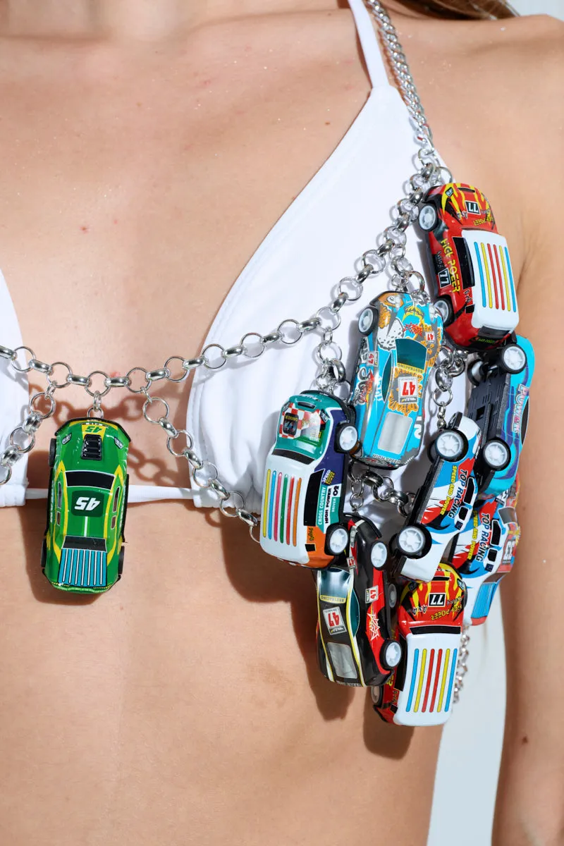 I GO FAST RACE CAR BODY CHAIN sold by AKIRA product image thumbnail 3