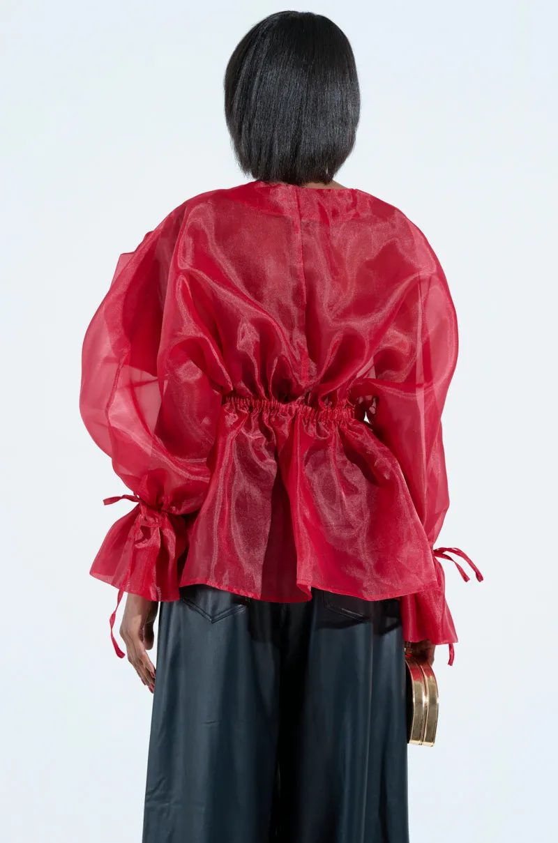 JULIA BUTTON DOWN BLOUSE sold by AKIRA product image thumbnail 3