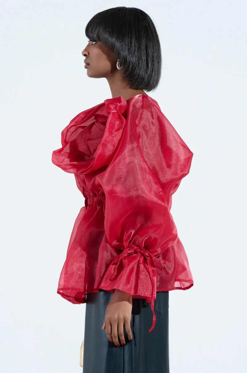 JULIA BUTTON DOWN BLOUSE sold by AKIRA product image thumbnail 2