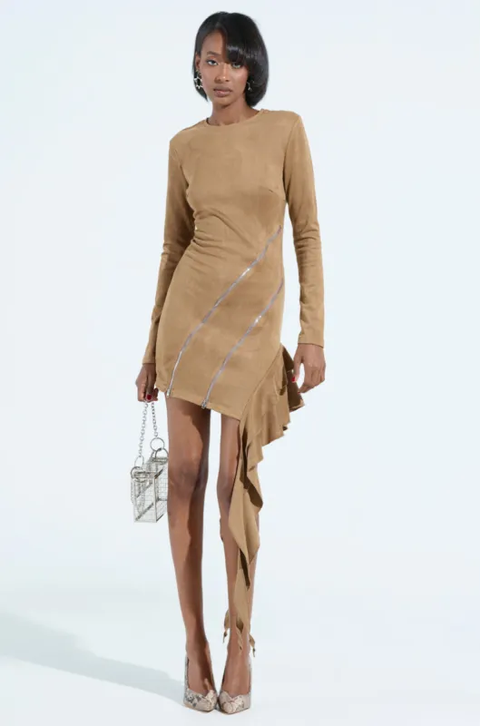 TOUCH ME SUEDE DRESS sold by AKIRA