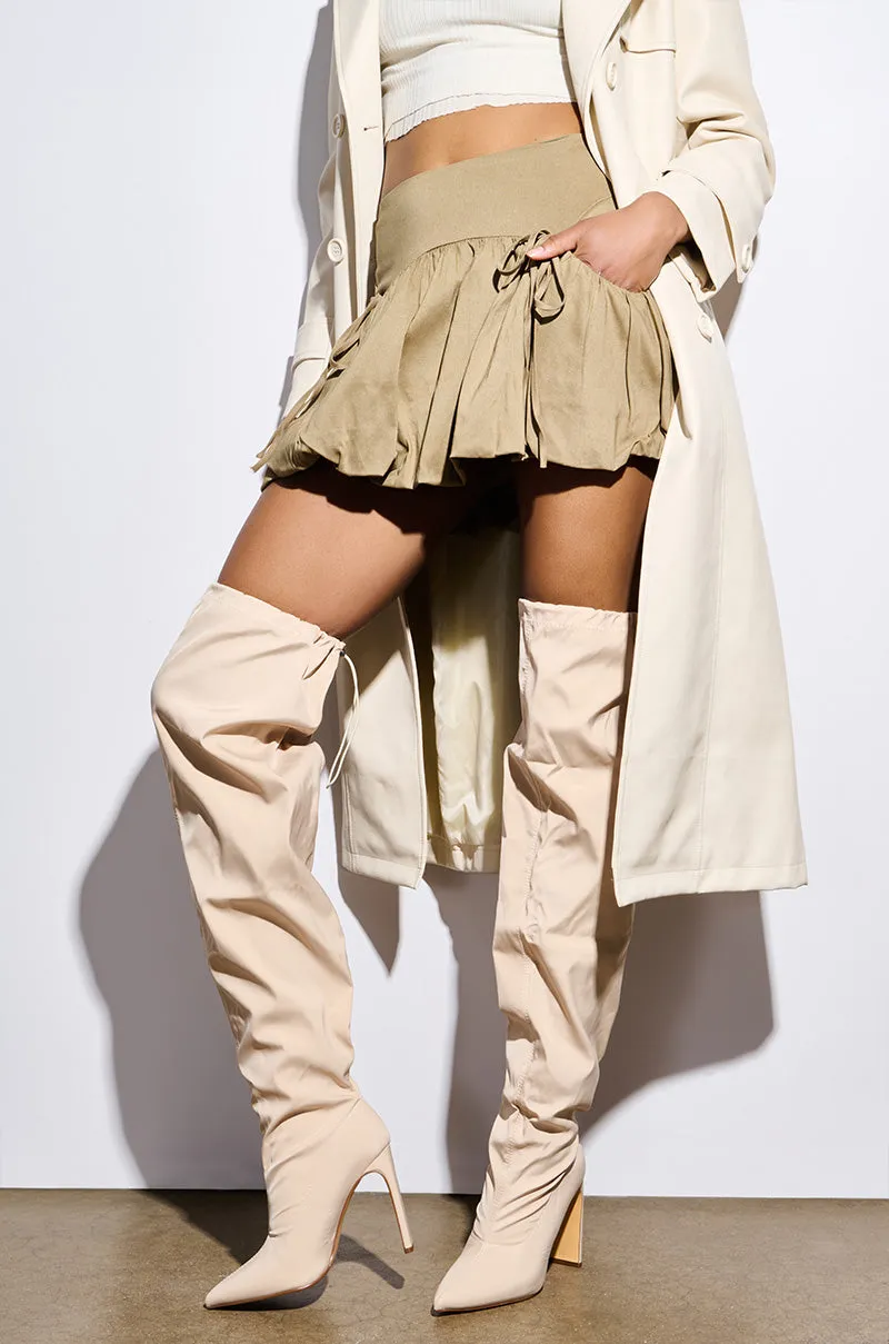 MONTAGE BEIGE STILETTO BOOT sold by AKIRA