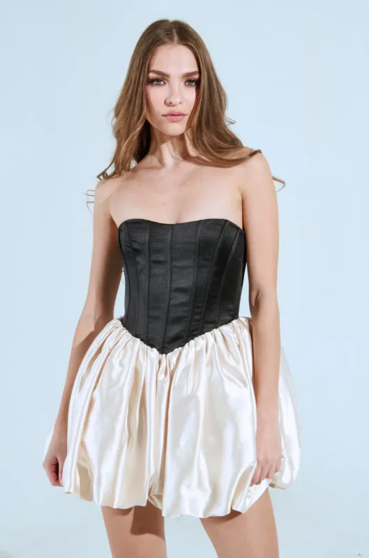 MADISON SATIN MINI DRESS sold by AKIRA