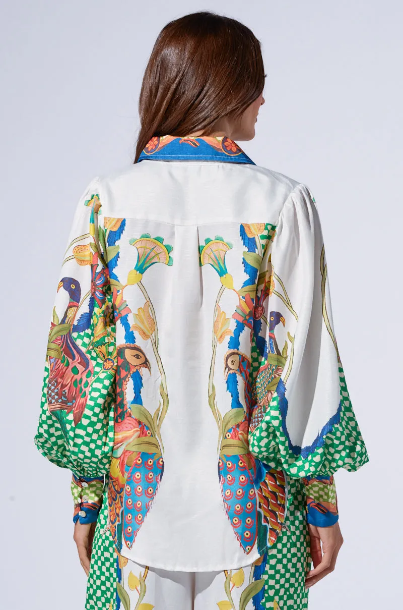 WALK THIS WAY PRINTED TOP sold by AKIRA product image thumbnail 5