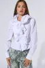 MEGHAN DRAMATIC RUFFLE BUTTON DOWN BLOUSE sold by AKIRA