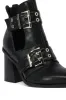 AZALEA WANG DEEGAN BLACK BUCKLE BOOTIE sold by AKIRA