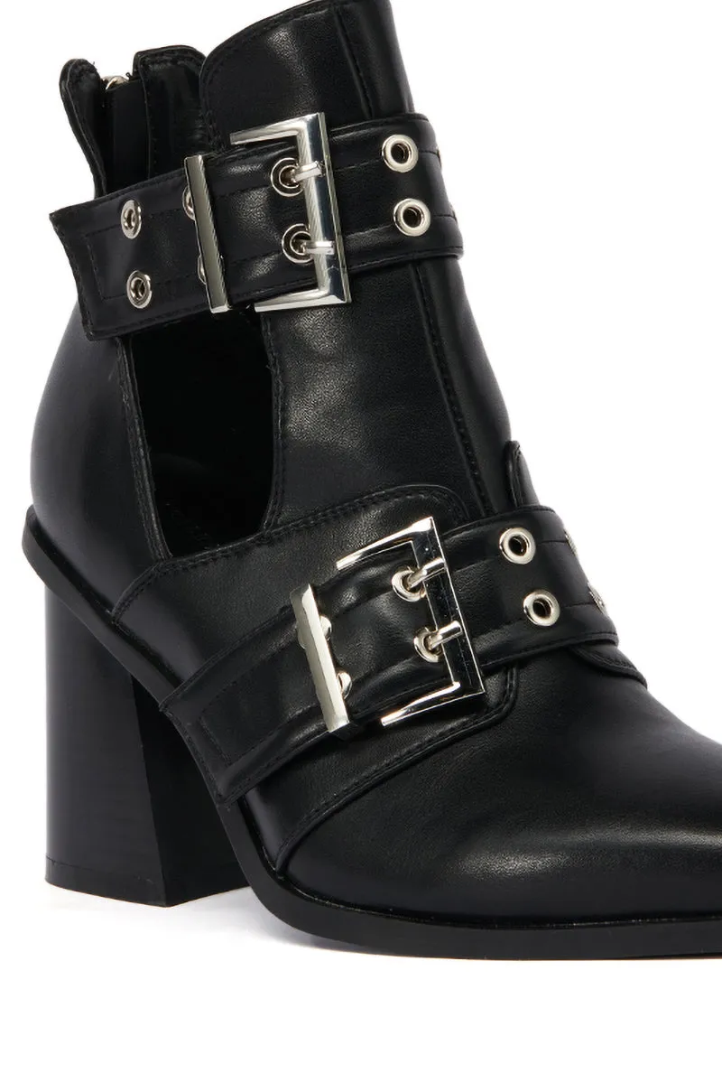 AZALEA WANG DEEGAN BLACK BUCKLE BOOTIE sold by AKIRA product image thumbnail 5