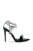 AZALEA WANG HORUS BLACK ZIPPER DETAIL SANDAL sold by AKIRA