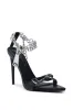 AZALEA WANG HORUS BLACK ZIPPER DETAIL SANDAL sold by AKIRA