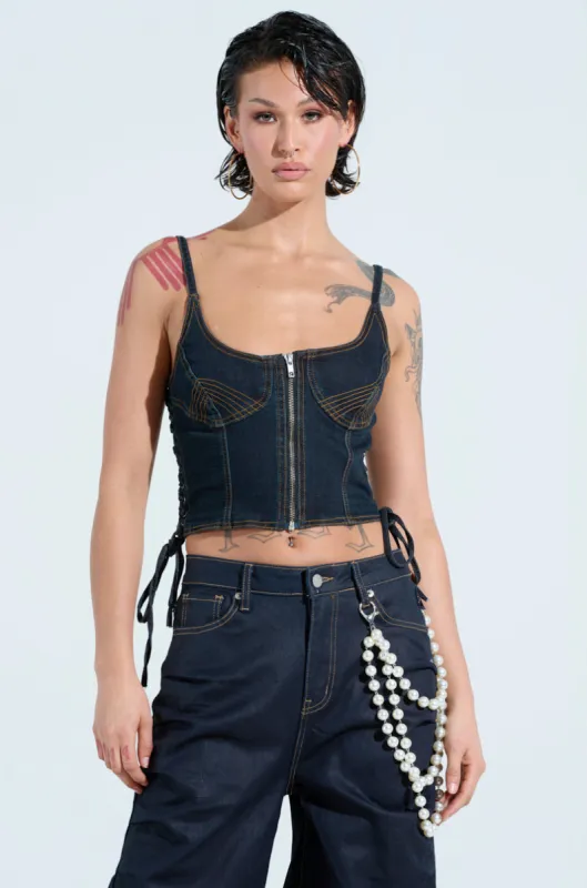 COULD HAVE BEEN ME CORSET TOP sold by AKIRA
