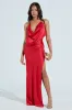 SEXY CAN I SATIN MAXI DRESS sold by AKIRA