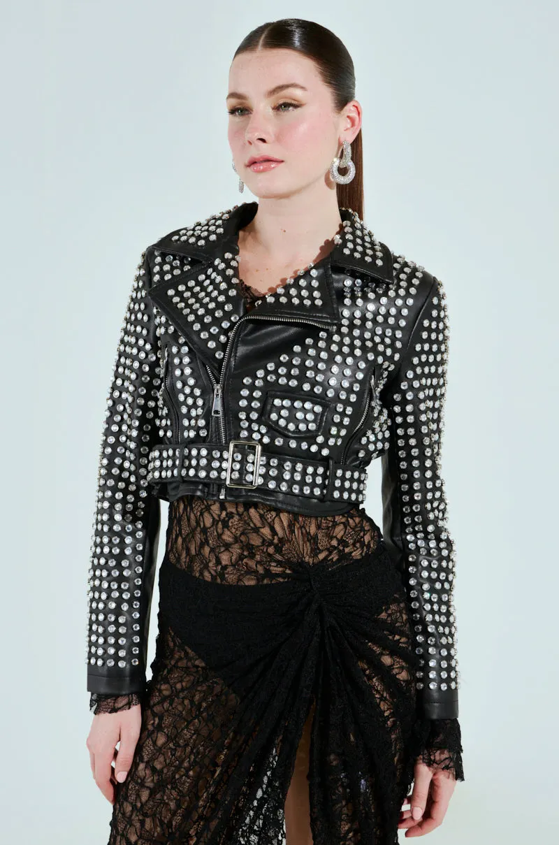 DEMI EMBELLISHED MOTO sold by AKIRA product image thumbnail 4