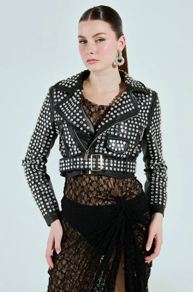 DEMI EMBELLISHED MOTO sold by AKIRA product image thumbnail 5