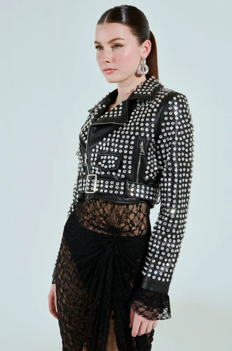 DEMI EMBELLISHED MOTO sold by AKIRA product image thumbnail 2