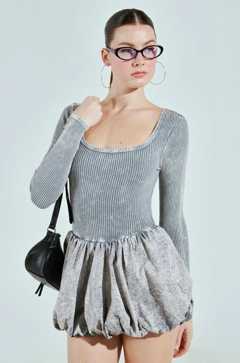 GIVE ME A LITTLE MINI DRESS IN LIGHT GREY sold by AKIRA product image thumbnail 2
