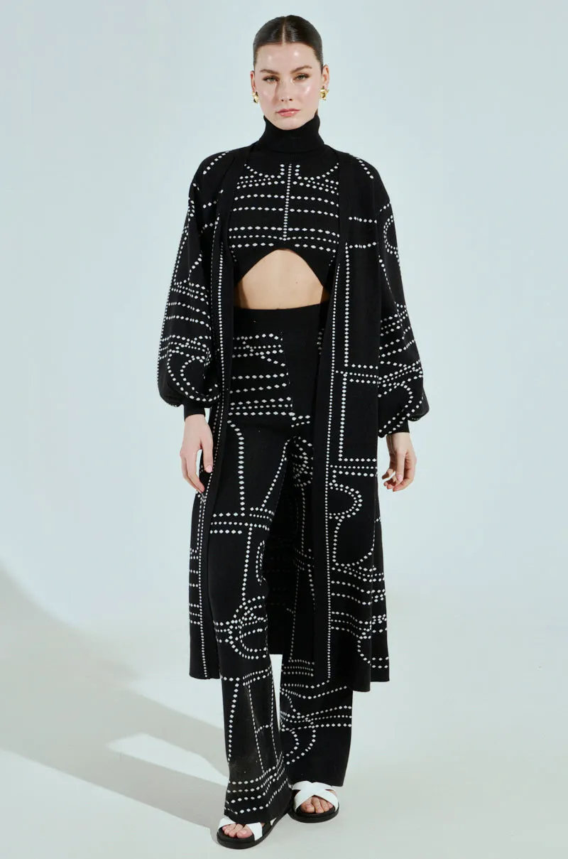 DOTTED OVERSIZED CARDIGAN sold by AKIRA