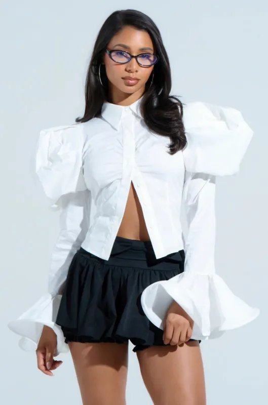 DANIELLA BUTTON UP sold by AKIRA