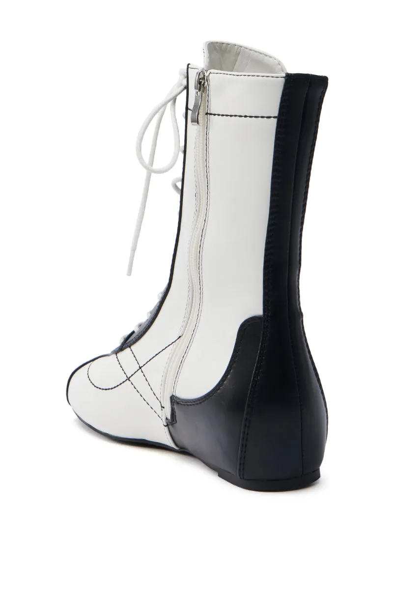 AZALEA WANG PASSER BLACK SPORTY FLAT BOOTIE sold by AKIRA product image thumbnail 5