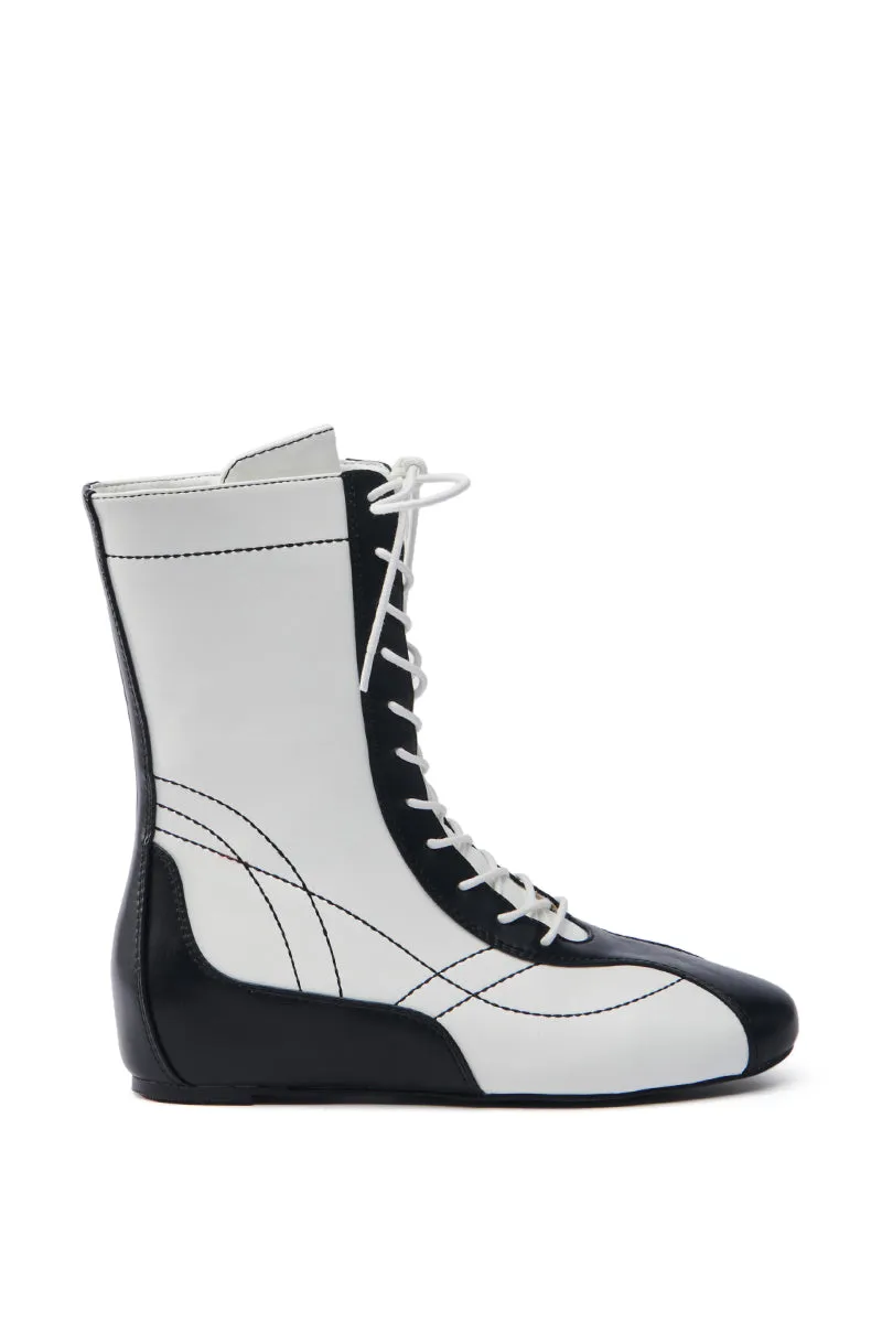 AZALEA WANG PASSER BLACK SPORTY FLAT BOOTIE sold by AKIRA product image thumbnail 3