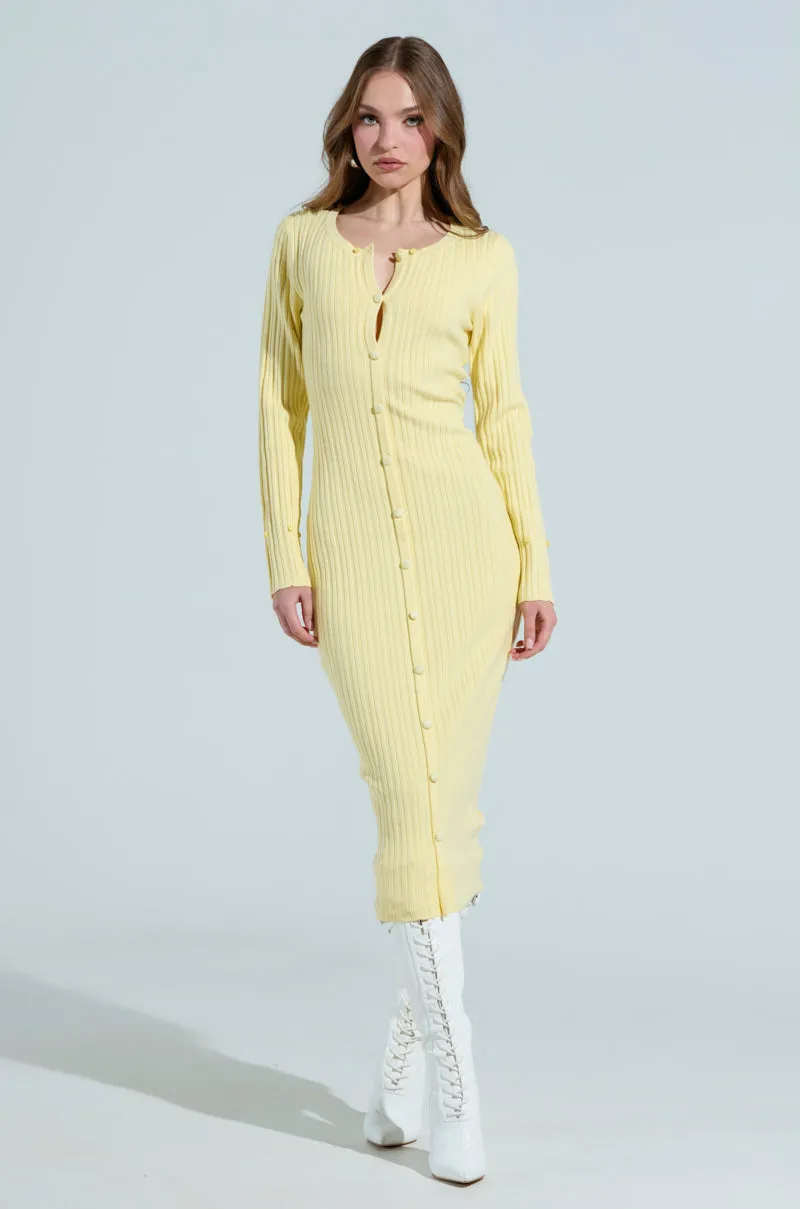 READY FOR SPRING KNIT MIDI DRESS sold by AKIRA product image thumbnail 2