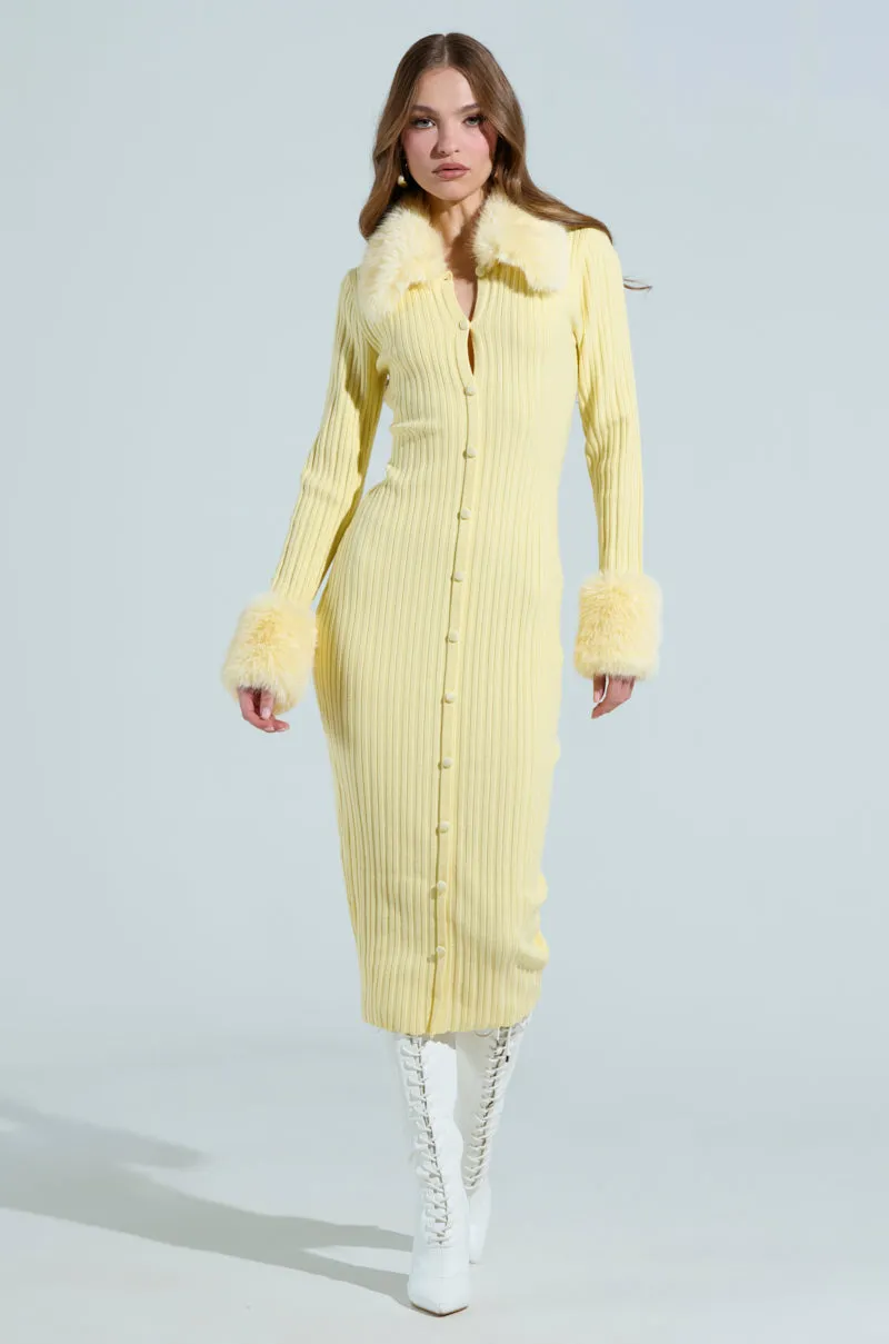 READY FOR SPRING KNIT MIDI DRESS sold by AKIRA