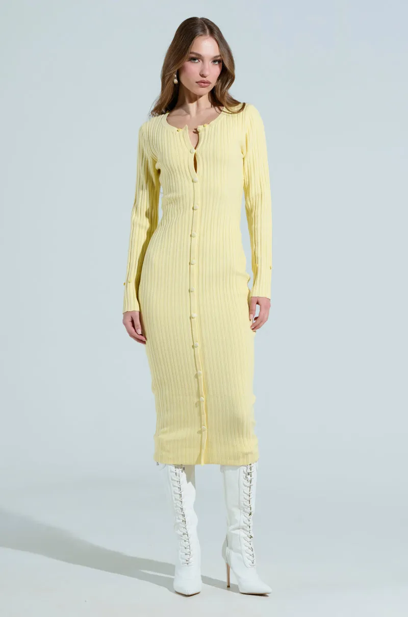 READY FOR SPRING KNIT MIDI DRESS sold by AKIRA product image thumbnail 5