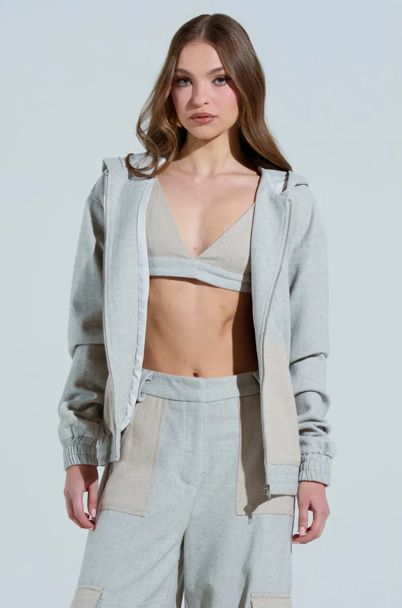 TO LOVE AGAIN ZIP UP SWEATSHIRT sold by AKIRA product image thumbnail 3