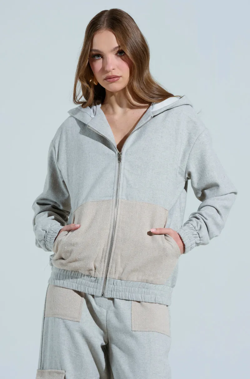 TO LOVE AGAIN ZIP UP SWEATSHIRT sold by AKIRA product image thumbnail 2