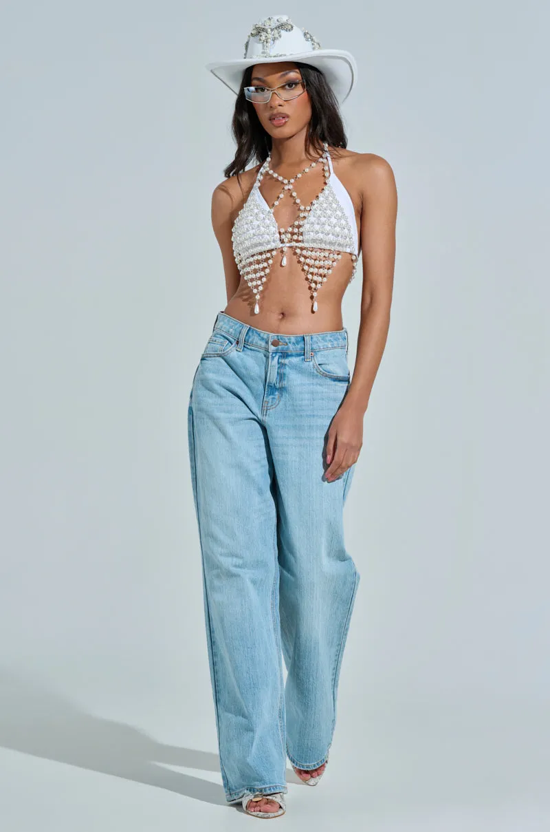 PEARL PLEASE BODY CHAIN sold by AKIRA product image thumbnail 4