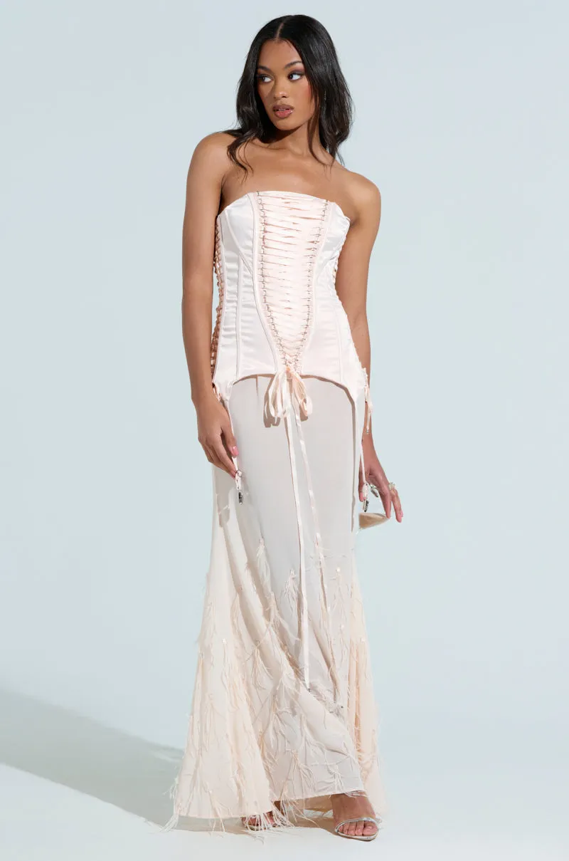STAR OF THE SHOW CORSET MAXI DRESS sold by AKIRA product image thumbnail 2