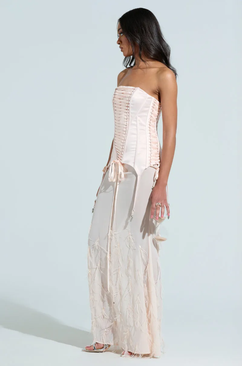 STAR OF THE SHOW CORSET MAXI DRESS sold by AKIRA product image thumbnail 3