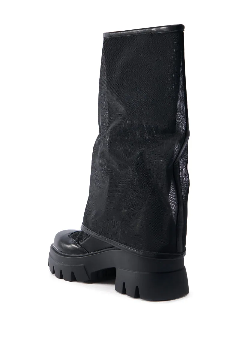 AZALEA WANG BAYE BLACK MESH BOOT sold by AKIRA product image thumbnail 5