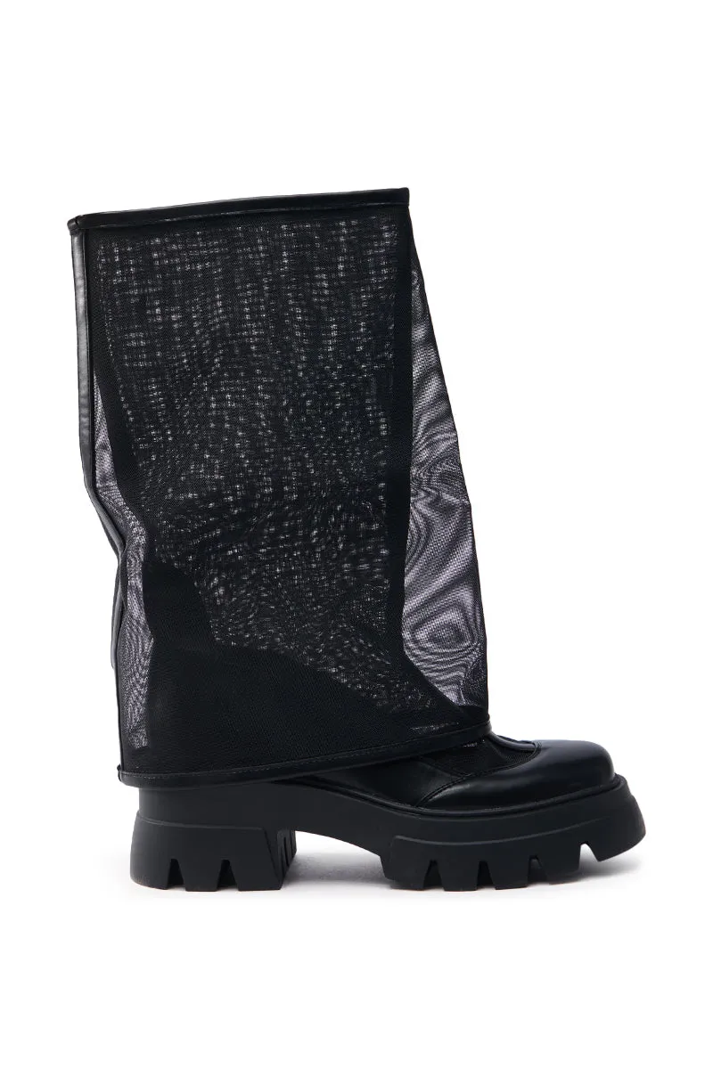 AZALEA WANG BAYE BLACK MESH BOOT sold by AKIRA product image thumbnail 3