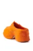 AZALEA WANG LEESHA ORANGE PONY HAIR CLOG sold by AKIRA