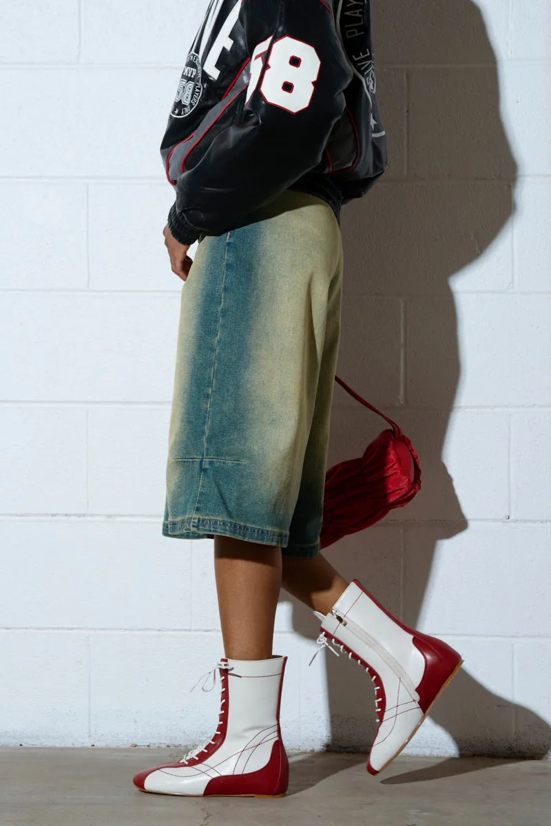 AZALEA WANG PASSER SPORTY FLAT BOOTIE sold by AKIRA