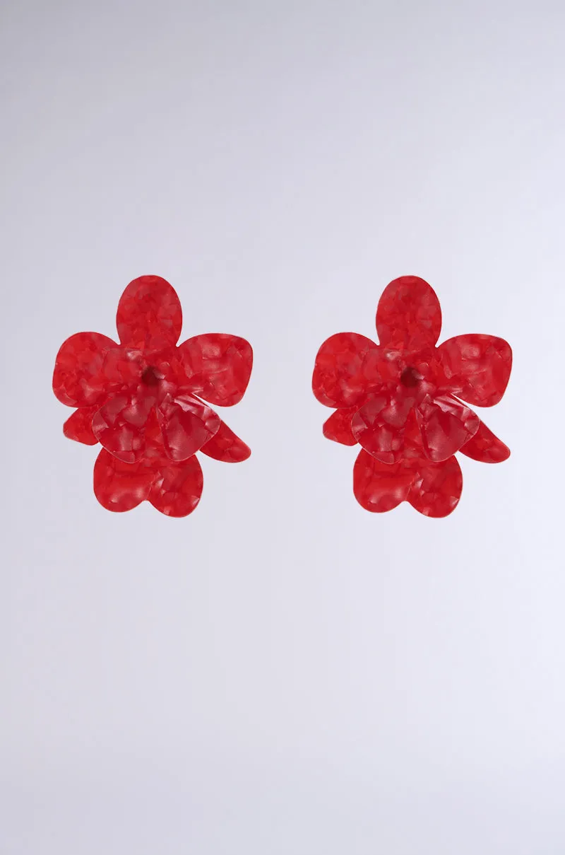 ROSY EARRING IN RED sold by AKIRA