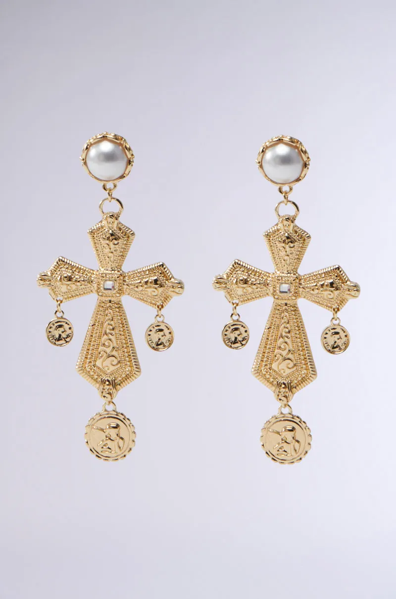 PRAY FOR U EARRING sold by AKIRA