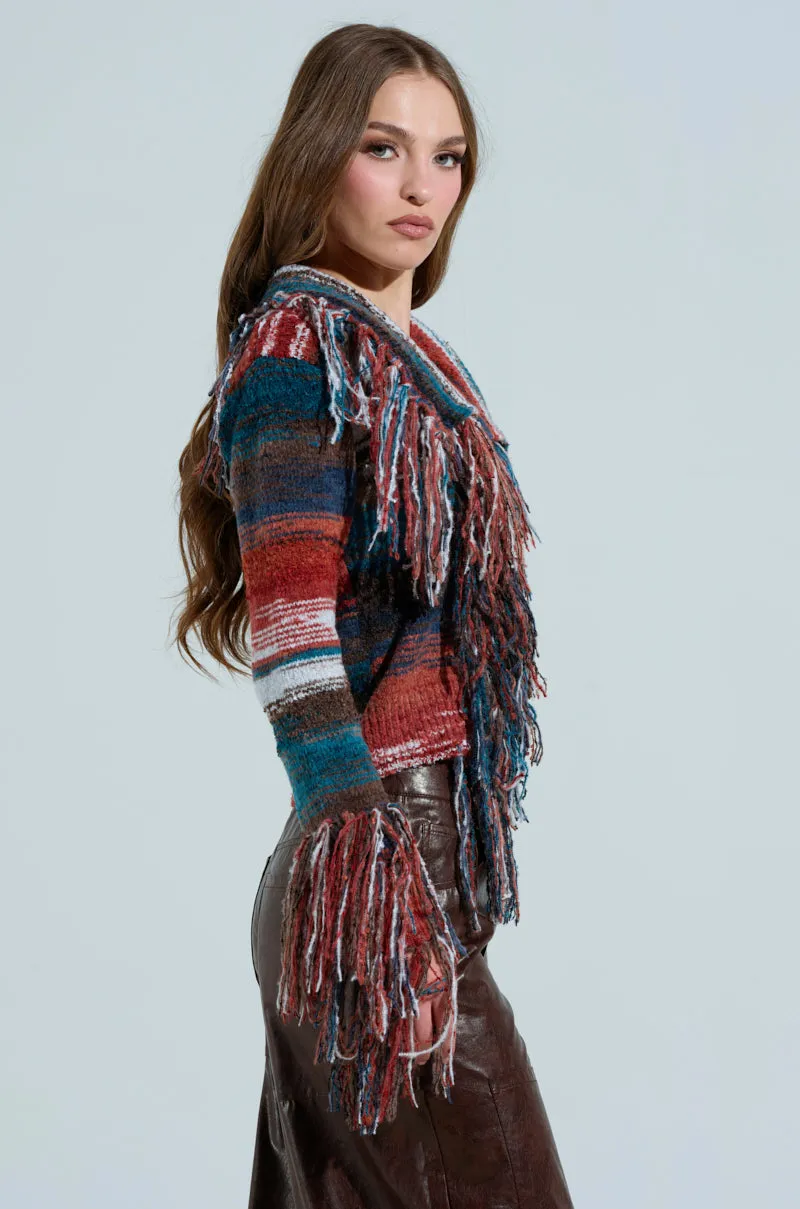 SHAGGY KNIT CARDIGAN sold by AKIRA product image thumbnail 4
