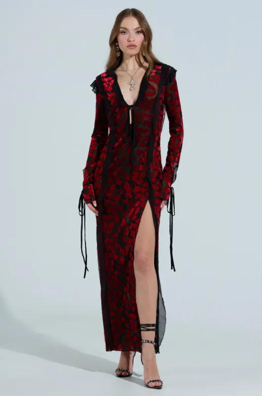 MAKE A WISH VELVET MAXI DRESS sold by AKIRA