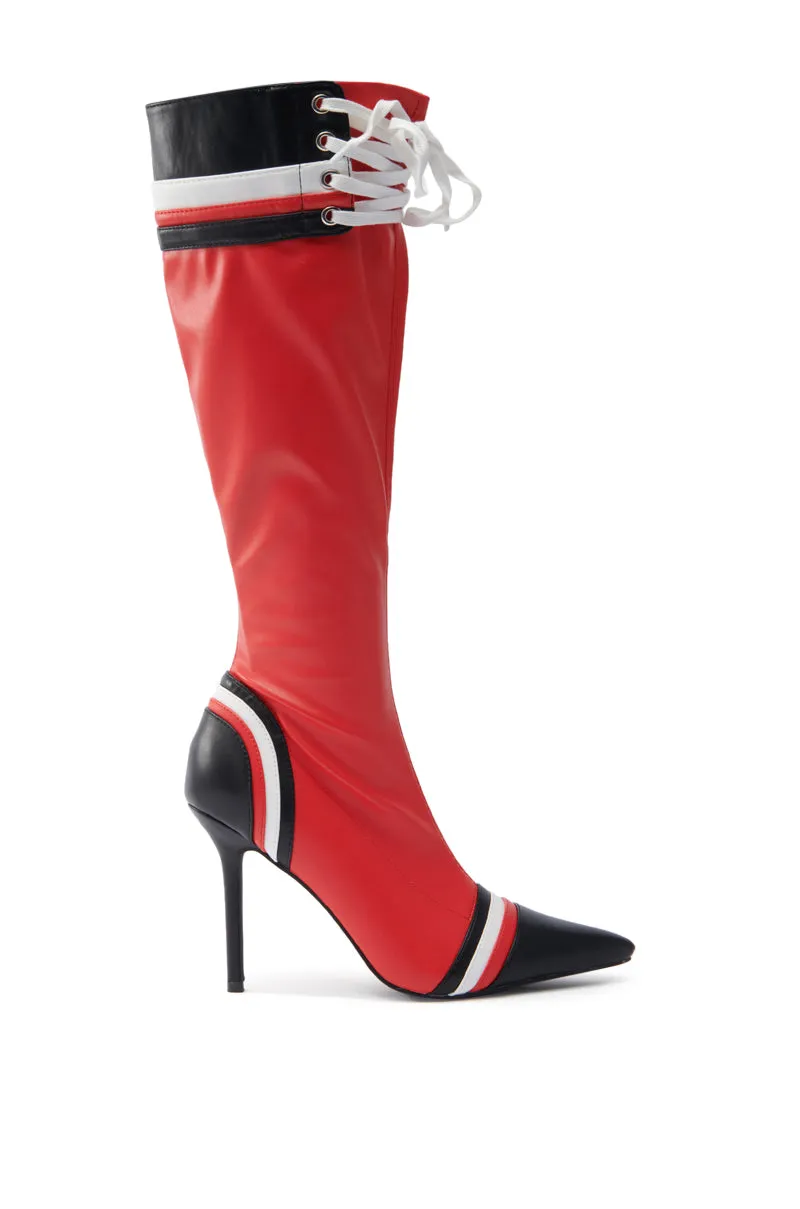 AZALEA WANG KELCIE RED STILETTO BOOT sold by AKIRA product image thumbnail 2