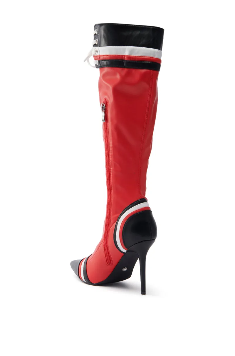 AZALEA WANG KELCIE RED STILETTO BOOT sold by AKIRA product image thumbnail 4