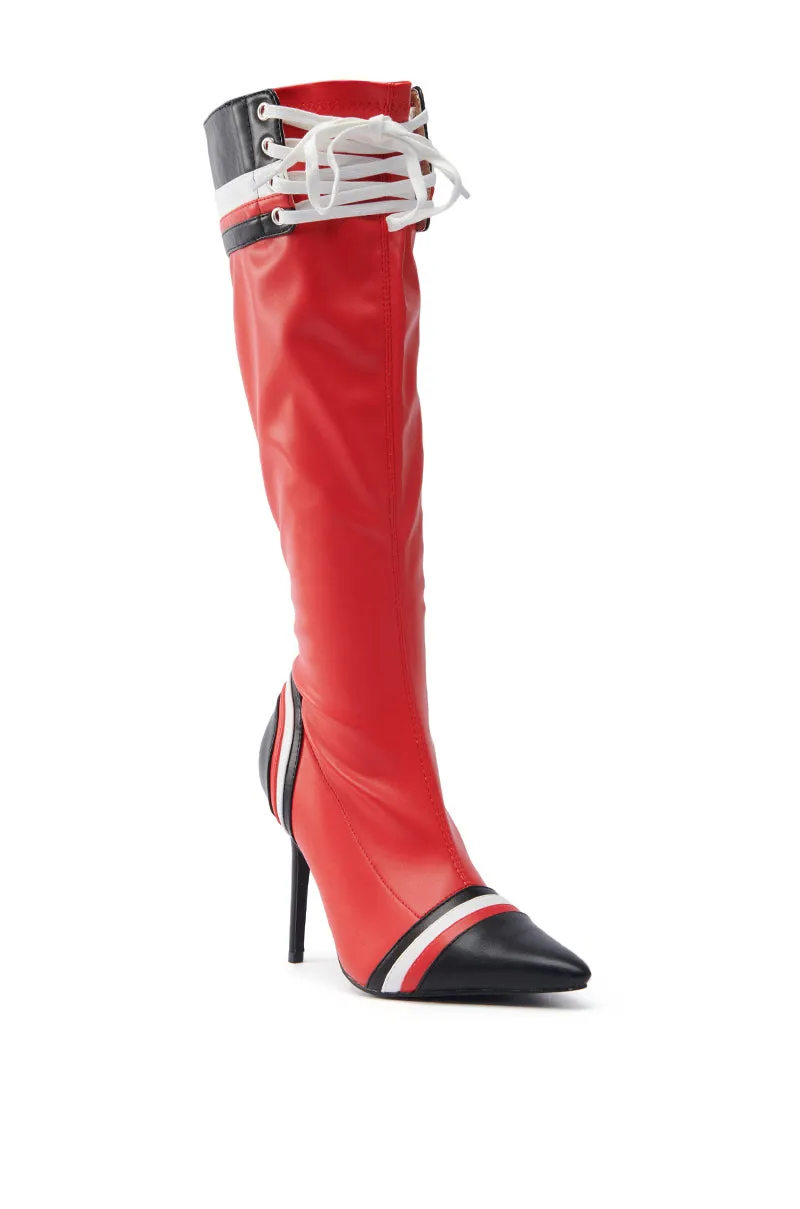 AZALEA WANG KELCIE RED STILETTO BOOT sold by AKIRA product image thumbnail 3