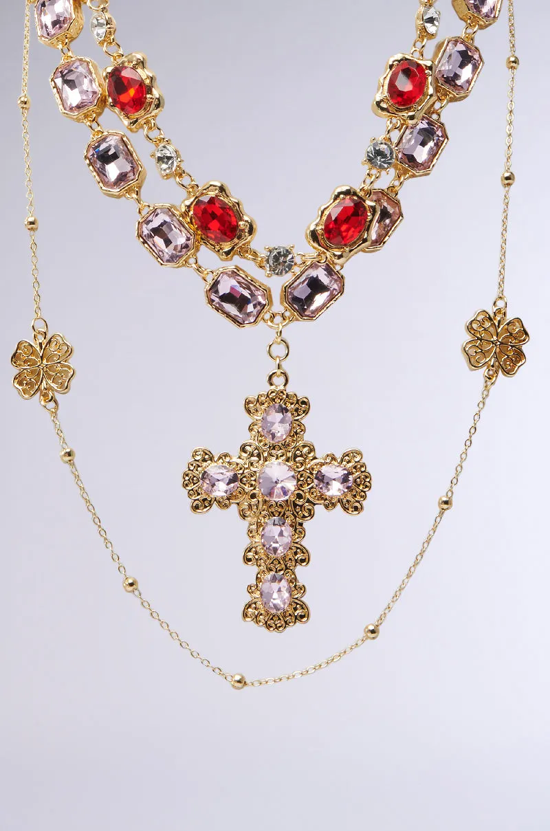 LAYERED UP NECKLACE sold by AKIRA product image thumbnail 3