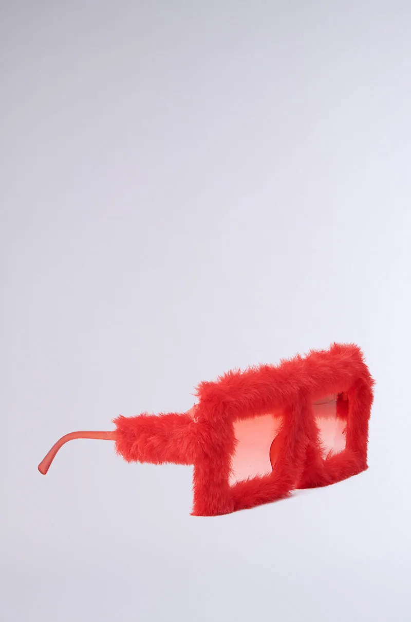 I'M PAST THIS FUZZY SUNGLASSES sold by AKIRA product image thumbnail 4