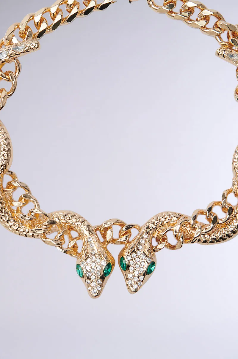 WATCH OUT FOR THE SNAKES NECKLACE sold by AKIRA product image thumbnail 3