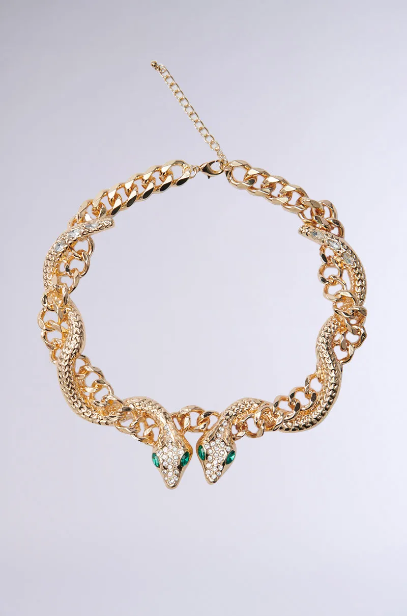 WATCH OUT FOR THE SNAKES NECKLACE sold by AKIRA