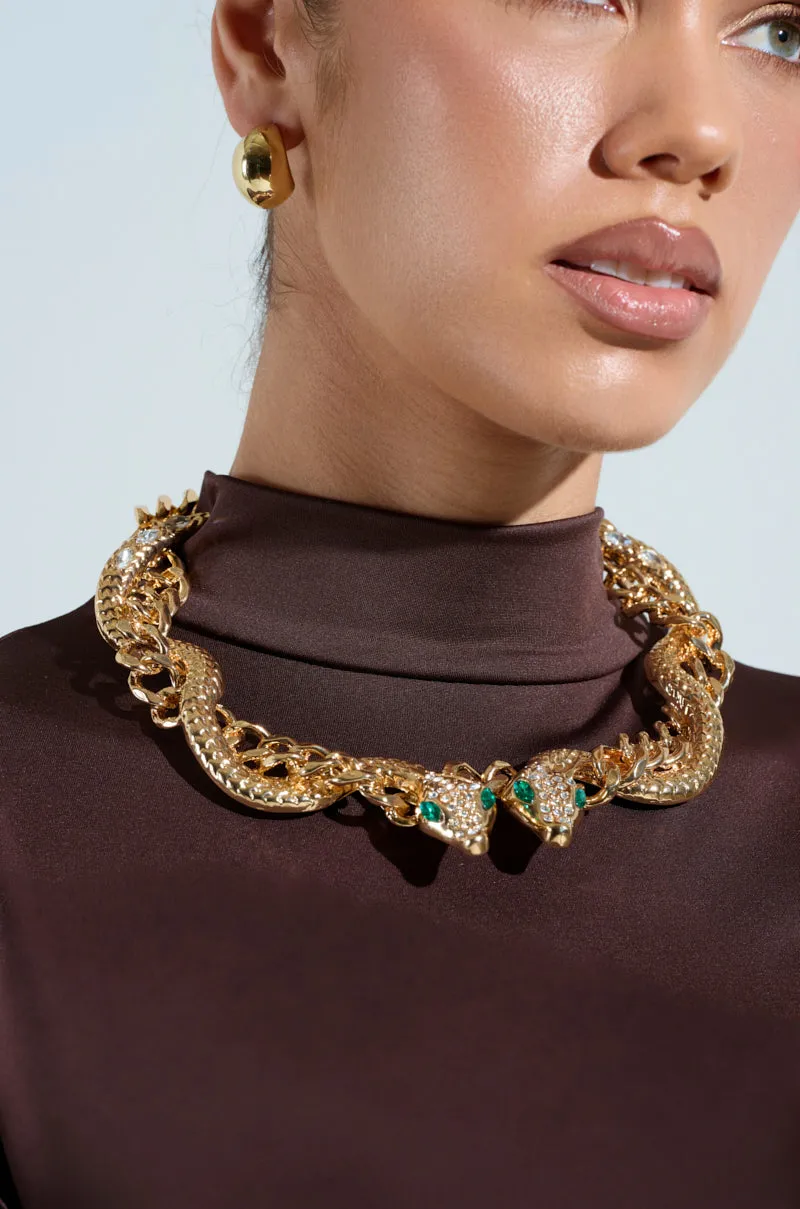 WATCH OUT FOR THE SNAKES NECKLACE sold by AKIRA product image thumbnail 2