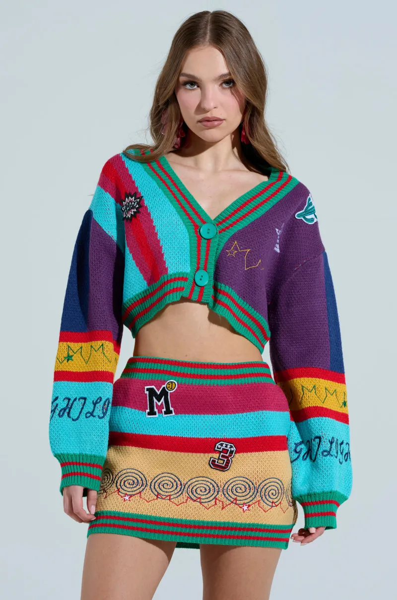 FREE FALLING CARDIGAN sold by AKIRA