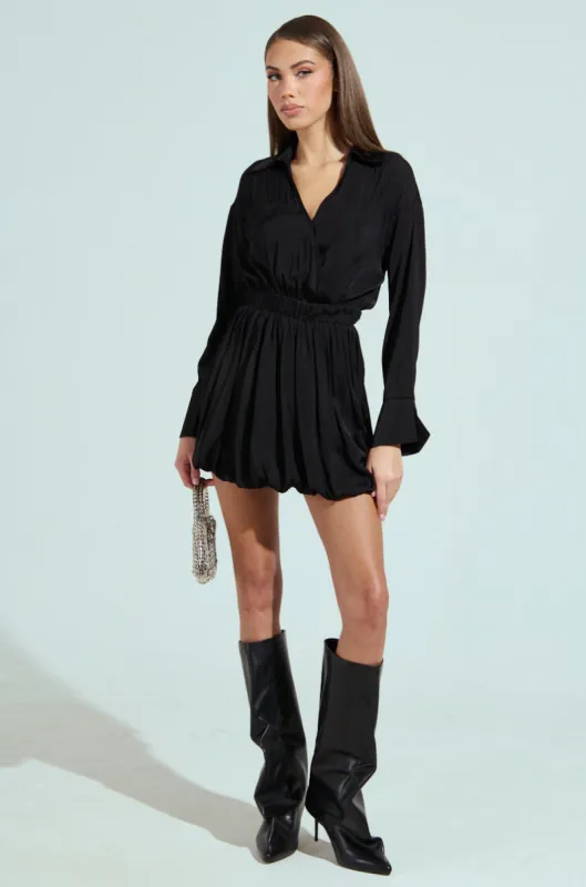 CARMEN SATIN MINI DRESS sold by AKIRA